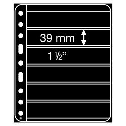Leuchtturm 303128 hojas de plástico VARIO PLUS, extra rígido, 6 divisiones, negro Leuchtturm 303128 hojas de plástico VARIO PLUS, extra rígido, 6 divisiones, negro