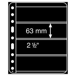 Leuchtturm 303194 hojas de plástico VARIO PLUS, extra rígido, 4 divisiones, negro Leuchtturm 303194 hojas de plástico VARIO PLUS, extra rígido, 4 divisiones, negro