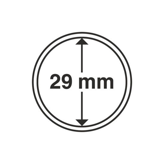 Leuchtturm 303522 cápsulas de monedas diámetro interior 29 mm