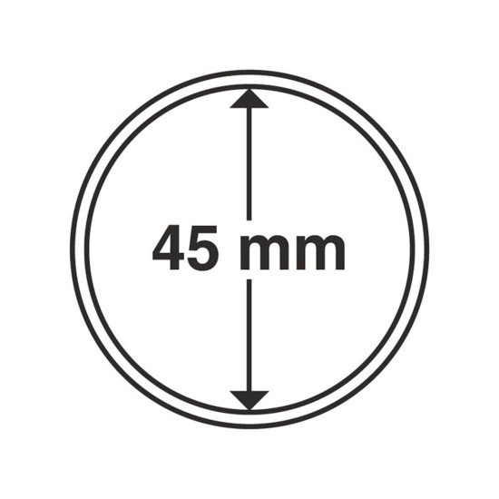 Leuchtturm 303660 cápsulas de monedas diámetro interior 45 mm