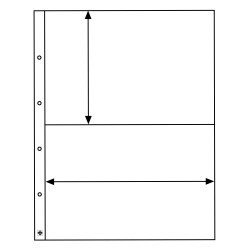 Leuchtturm 304329 Fundas de plástico KANZLEI, 2 divisiones, transparentes