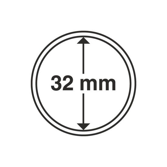 Leuchtturm 304799 cápsulas de monedas diámetro interior 32 mm