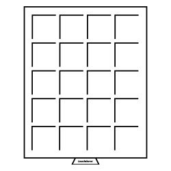 Leuchtturm 306945 Bandeja para monedas 20 divisiones esquinadas hasta 48 mm Ø, color humo Leuchtturm 306945 Bandeja para monedas 20 divisiones esquinadas hasta 48 mm Ø, color humo