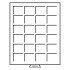 Leuchtturm 307311 Bandeja para monedas 24 divisiones esquinadas hasta 42 mm Ø, color humo