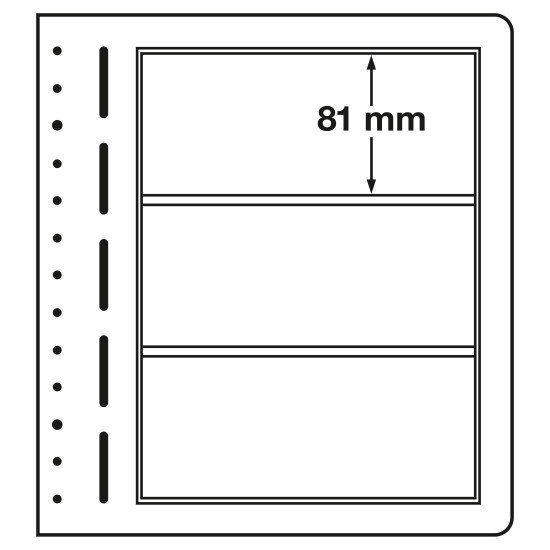 Leuchtturm 307865 hojas en blanco-LB, 3 divisiones, 190x 81 mm Leuchtturm 307865 hojas en blanco-LB, 3 divisiones, 190x 81 mm
