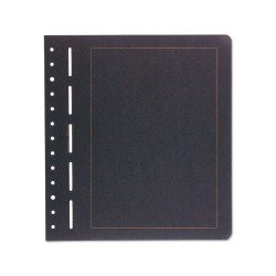Leuchtturm 308094 hojas neutras para álbumes, cartón negro, línea marginal dorada Leuchtturm 308094 hojas neutras para álbumes, cartón negro, línea marginal dorada
