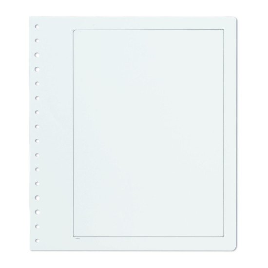 Leuchtturm 308709 KABE Hojas de álbum neutras, de papel con tradicional borde negro