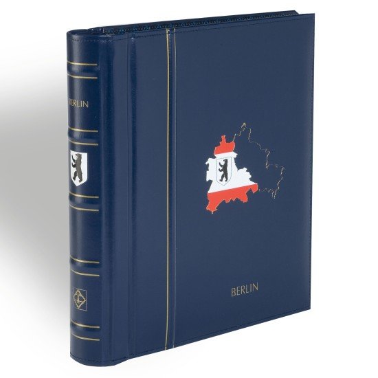 Leuchtturm 308978  SF-Álbum preimpreso PERFECT DP, diseño classic BERLIN 1948-1990, azul
