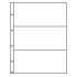 Leuchtturm 309014 Hojas de plástico FOLIO, 3 divisiónes, transparente