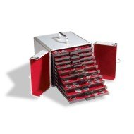 Leuchtturm 309030 Maletín de aluminio CARGO MB 10, para 10 bandejas de Monedas Leuchtturm 309030 Maletín de aluminio CARGO MB 10, para 10 bandejas de Monedas