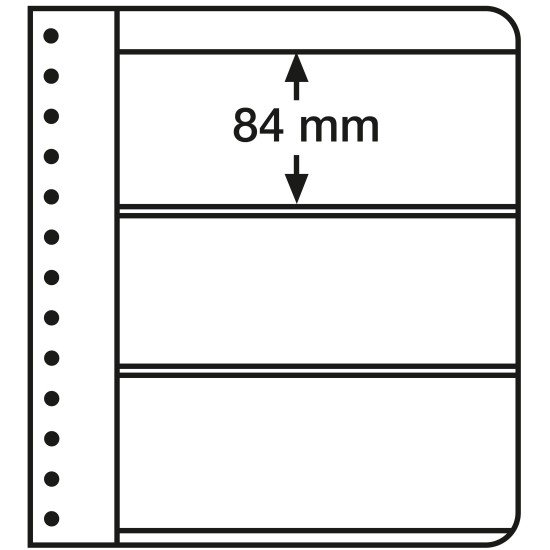 Leuchtturm 309329 hojas-G, 3 divisiones, blanco