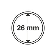 Leuchtturm 309404 cápsulas de monedas diámetro interior 26 mm 10 unid.