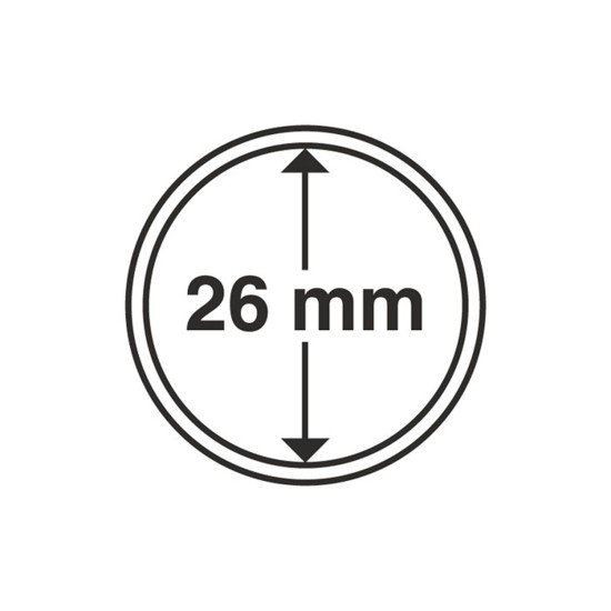 Leuchtturm 309404 cápsulas de monedas diámetro interior 26 mm 10 unid. Leuchtturm 309404 cápsulas de monedas diámetro interior 26 mm 10 unid.