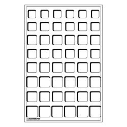 Leuchtturm 309571 Bandeja L con 48 divisiones esquinadas para 6 series de monedas de euro de curso legal,azul