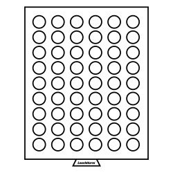 Leuchtturm 309752 Bandeja para monedas 54 divisiones redondas de 26,75 mm Ø, color humo Leuchtturm 309752 Bandeja para monedas 54 divisiones redondas de 26,75 mm Ø, color humo