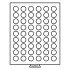 Leuchtturm 309752 Bandeja para monedas 54 divisiones redondas de 26,75 mm Ø, color humo