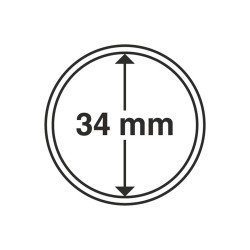 Leuchtturm 310430 cápsulas de monedas diámetro interior 34 mm Paq. 10 unid. 