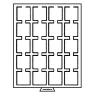 Leuchtturm 310511 Bandeja para monedas 20 divisiones esquinadas 50 x 50 mm, color humo Leuchtturm 310511 Bandeja para monedas 20 divisiones esquinadas 50 x 50 mm, color humo