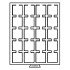 Leuchtturm 310511 Bandeja para monedas 20 divisiones esquinadas 50 x 50 mm, color humo