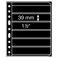 Leuchtturm 310707 hojas de plástico VARIO, 6 divisiones, negro Leuchtturm 310707 hojas de plástico VARIO, 6 divisiones, negro