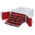 Leuchtturm 310776 Maletín de aluminio CARGO MB 5 para 5 bandejas de monedas