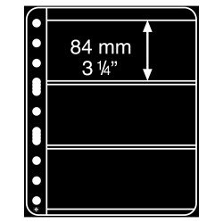 Leuchtturm 311136 hojas de plástico VARIO PLUS, extra rígido, 3 divisiones, negro Leuchtturm 311136 hojas de plástico VARIO PLUS, extra rígido, 3 divisiones, negro