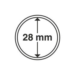 Leuchtturm 312236 cápsulas de monedas diámetro interior 28 mm
