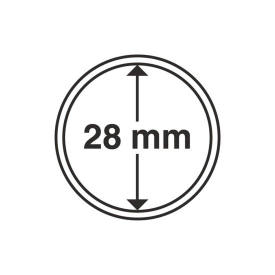 Leuchtturm 312236 cápsulas de monedas diámetro interior 28 mm Leuchtturm 312236 cápsulas de monedas diámetro interior 28 mm