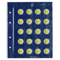 Leuchtturm 312494 hojas para monedas VISTA, de 2 Euros Leuchtturm 312494 hojas para monedas VISTA, de 2 Euros