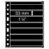 Leuchtturm 312882 hojas de plástico VARIO, 7 divisiones, negro