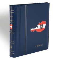 Leuchtturm 313289 SF-Álbum preimpreso PERFECT DP, diseño classic Österreich 1945-1979 azul
