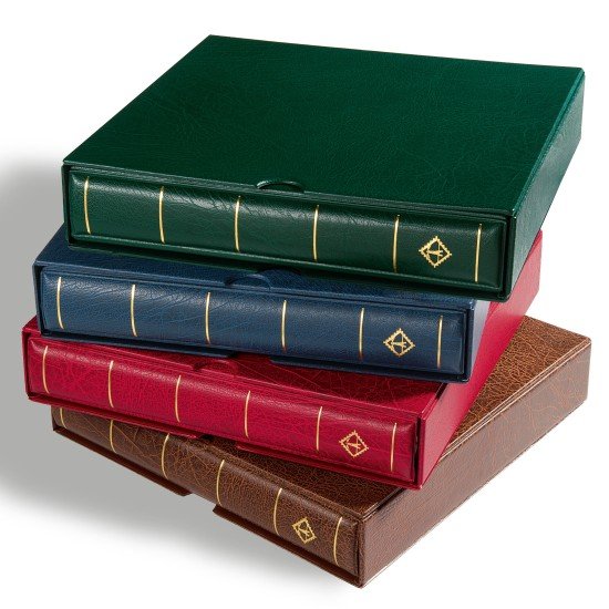 Leuchtturm 313509 Tapa a presión LUXUS DL, con cajetín protector, marrón Leuchtturm 313509 Tapa a presión LUXUS DL, con cajetín protector, marrón