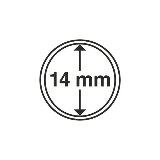 Leuchtturm 314071 cápsulas de monedas diámetro interior 14 mm