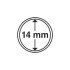 Leuchtturm 314071 cápsulas de monedas diámetro interior 14 mm