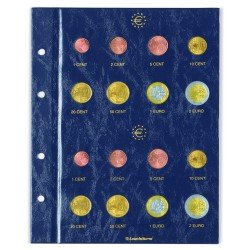 Leuchtturm 315537 Hojas para monedas VISTA, de Euro neutral para 2 series de monedas de curso legal por hoja Leuchtturm 315537 Hojas para monedas VISTA, de Euro neutral para 2 series de monedas de curso legal por hoja