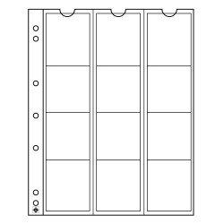 Leuchtturm 315584 Hojas para monedas NUMIS, de 12 divisiones de 44 mm Ø