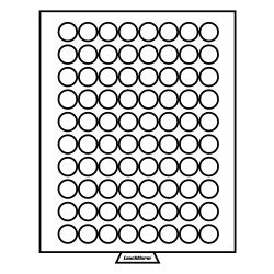 Leuchtturm 315644 Bandeja para monedas 80 divisiones redondas de 23,5 mm Ø, color humo Leuchtturm 315644 Bandeja para monedas 80 divisiones redondas de 23,5 mm Ø, color humo