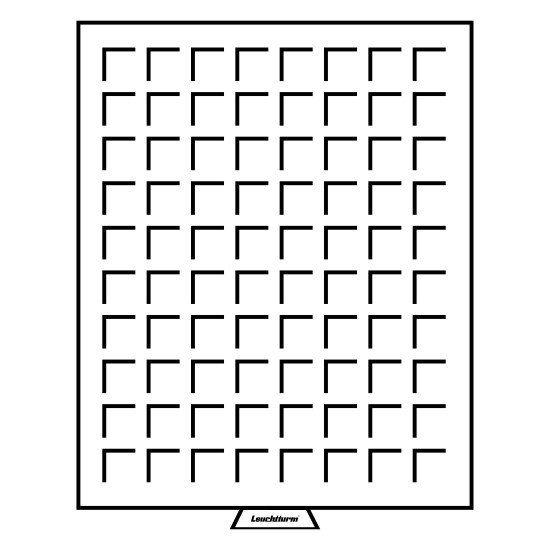 Leuchtturm 316663 Bandeja para monedas 80 divisiones esquinadas hasta 24 mm Ø, color humo Leuchtturm 316663 Bandeja para monedas 80 divisiones esquinadas hasta 24 mm Ø, color humo