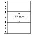Leuchtturm 317839 Hojas de plástico OPTIMA, 3 divisiones, transparentes