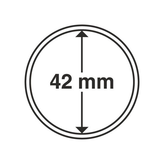 Leuchtturm 318006 cápsulas de monedas diámetro interior 42 mm