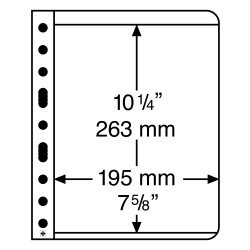 Leuchtturm 318444 Hojas de plástico VARIO, 1 división, transparente