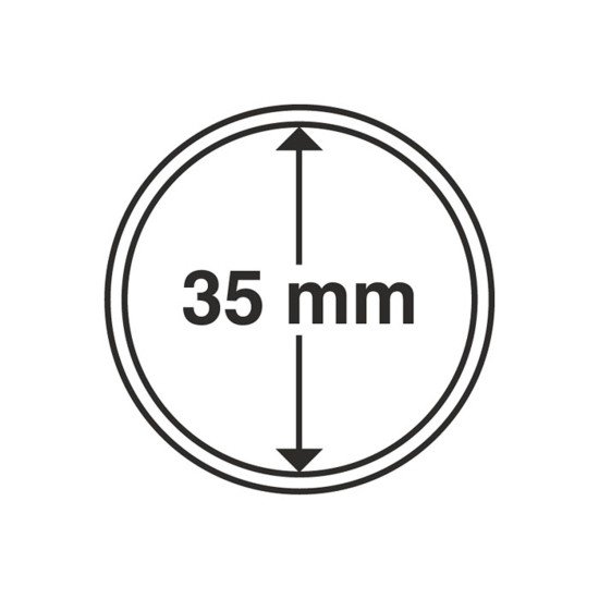 Leuchtturm 318983 cápsulas de monedas diámetro interior 35 mm Leuchtturm 318983 cápsulas de monedas diámetro interior 35 mm