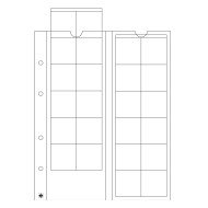 Leuchtturm 319236 hojas OPTIMA, para 24 monedas de hasta 34 mm Ø, transparentes