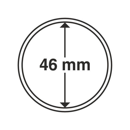 Leuchtturm 319538 cápsulas de monedas diámetro interior 46 mm Leuchtturm 319538 cápsulas de monedas diámetro interior 46 mm