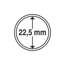 Leuchtturm 320006 cápsulas de monedas diámetro interior 22,5 mm