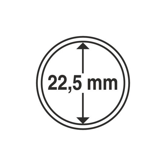 Leuchtturm 320006 cápsulas de monedas diámetro interior 22,5 mm Leuchtturm 320006 cápsulas de monedas diámetro interior 22,5 mm
