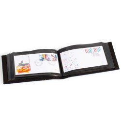 Leuchtturm 321219 Álbum para 100 FDCs o cartas en el formato DIN largo, verde