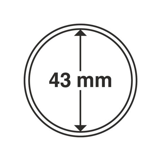 Leuchtturm 322622 cápsulas de monedas diámetro interior 43 mm Leuchtturm 322622 cápsulas de monedas diámetro interior 43 mm