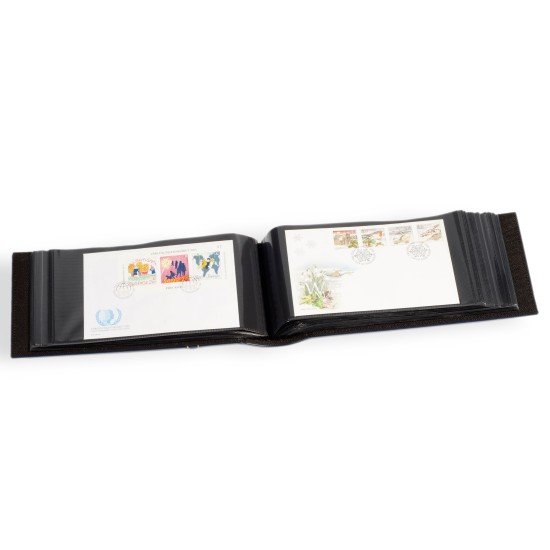 Leuchtturm 322665 Álbum para 100 FDCs o cartas en el formato C6, azul