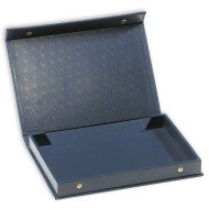 Leuchtturm 323212 Estuche para monedas L para 4 bandejas, azul, vacío Leuchtturm 323212 Estuche para monedas L para 4 bandejas, azul, vacío